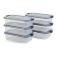 thumbnail image 1 of Rubbermaid 6 Pack Roughneck Conteneurs de Rangement Transparents, Bacs Empilables, 31 Pintes, 1 of 12