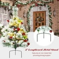 thumbnail image 3 of Outdoor  Christmas Tree Set of 2, Pre-Lit Snow Flocked Xmas Trees with , 8 Light Modes, 29 inch Battery Powered Porch Christmas Trees for Holiday Decoration, 3 of 8