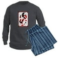 thumbnail image 6 of CafePress - Happy Christmas Krampus - Men's Long Sleeve Charcoal Pajama Set, 6 of 7