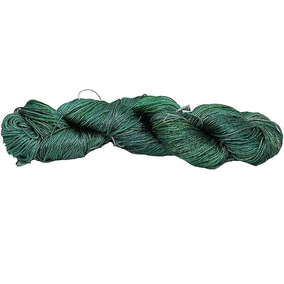 Knitsilk 3 Ply Mulberry Silk Lace Weight Yarn, 50 Grams - 260 Yards, Dark Green