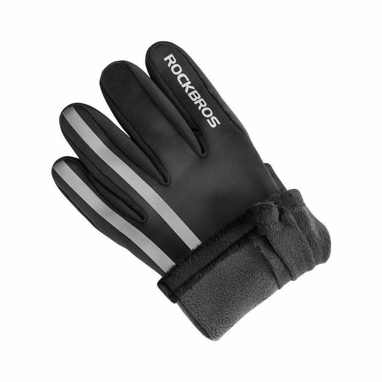 ROCKBROS Winter Cycling Gloves Outdoor Non-Slip Keep Warm Ski Full Finger Gloves
