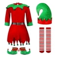 thumbnail image 2 of Disfraz de ayudante de Papá Noel para bebé, disfraz de elfo navideño para niña, traje festivo para Navidad y Año Nuevo, 2 of 5