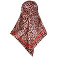 thumbnail image 6 of INSPIRE CHIC Women Leopard 35" Large Square Scarves Silky Satin Shawl Head Wrap Neck Scarf 90x90cm Red, 6 of 6