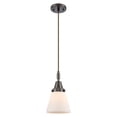 thumbnail image 6 of 447-1P-PN-G61 Innovations Lighting Cone - 1 Light Cord Hung Mini Pendant-6.25 Inch Wide and 9.13 Inch Tall-Polished Nickel Finish-Matte White Glass, 6 of 7