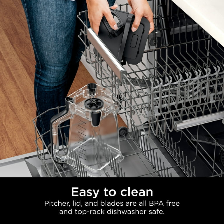 Ninja Auto-IQ blender dishwasher safe placement
