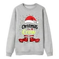 thumbnail image 1 of AWZXDE Christmas Pajamas Pyjama Familial de Noël Shorts à Lettres Imprimées Manches Longues Col Rond Chandail à Capuchon Homme,m, 1 of 6