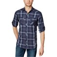 thumbnail image 1 of I-N-C Chemise à Carreaux pour Hommes, Bleu, TG, 1 of 1