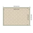 thumbnail image 5 of Kate and Laurel Framed Fabric Pinboard 38 x 26, Green Lattice Pattern Printed Linen Classic Bulletin Board for Use as a Vision Board or Wall Organization, Florence Silver Frame, 5 of 8