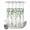 Grass Green, variant on No Hook Shower Curtain, Sage Green Eucalyptus Shower Curtains for Bathroom with See Through Top Window, Watercolor Spring Weeping Botanical Waterproof & Washable Bath Curtain Stand Up Stall 36"x72"