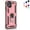 Pink, variant on Entronix Heavy Duty Case Designed for iPhone 11, Rotating Ring Protective Cover, Pink