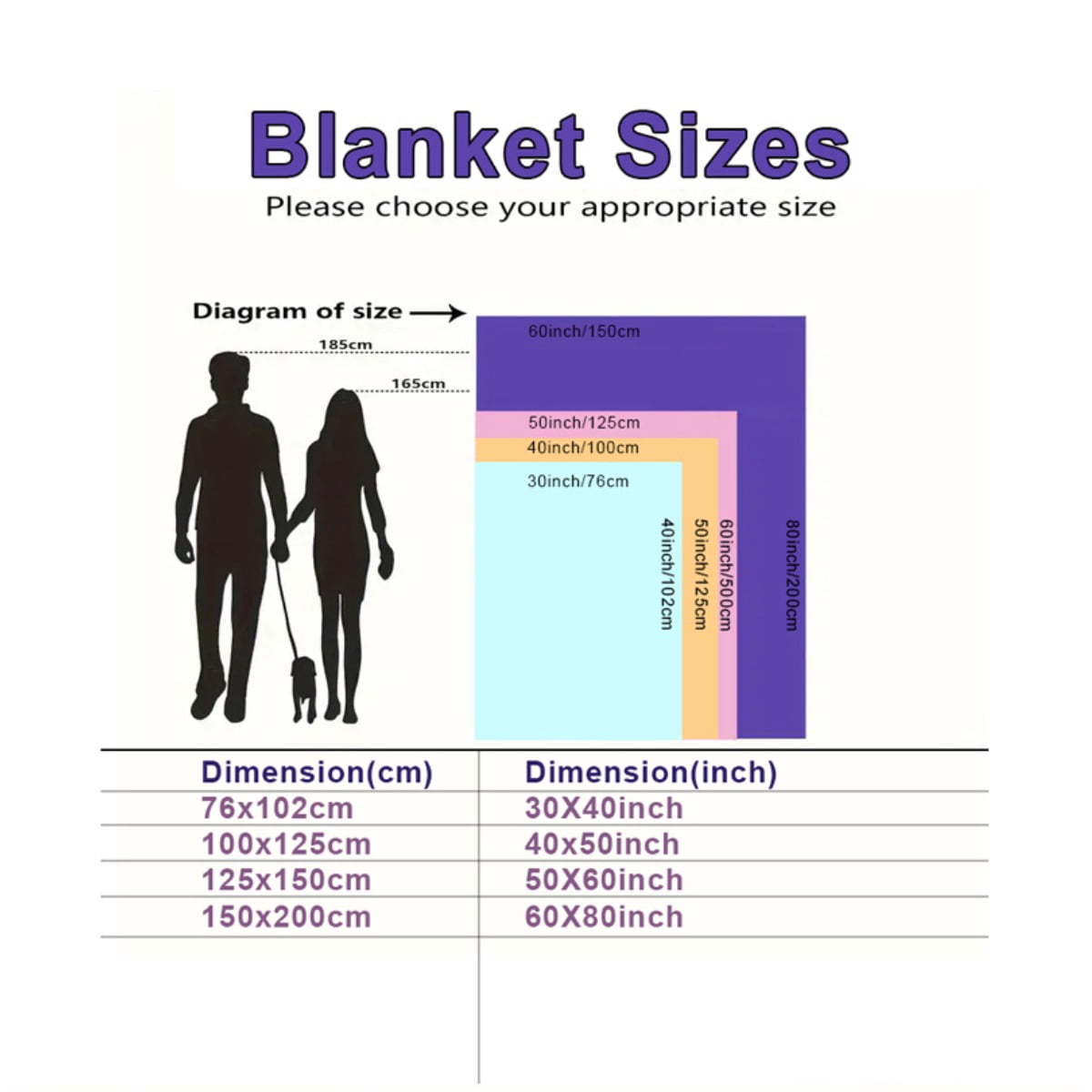 Halloween Witch Theme Blanket - Plush Fleece Purple & Black Magic Throw with Witches, Bats, Cauldrons & Design - Soft Cozy Bedspread for Couch, Bed, Parties - Lightweight Warm All-Season Decor (280gs