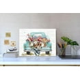 thumbnail image 6 of Farmhouse bathroom wall decor canvas art blue Retro bike picture print flower artwork for bedroom dining living room(11''x15), 6 of 13