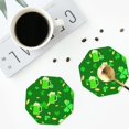 thumbnail image 5 of Bingfone Vintage St Patrick'S Day2 Leather Drinks Coasters With Set Of 6,Suitable For Home Kitchen,Coffee Cup Coasters Home Gift, 5 of 9