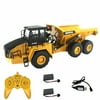 HUINA1568 1:24 2.4GHz RC Dump Truck Caterpillar Tractor Engineering Vehicle Toy with 2 Rechargeable Batteries