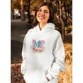 thumbnail image 2 of Unicorn With Gems And Flowers Hoodie Women -SPIdeals Designs, Female 3X-Large, 2 of 4