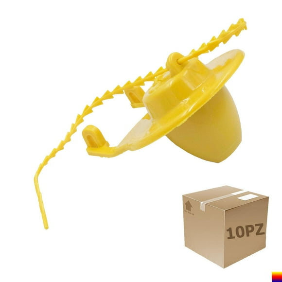 Pack 10 Sellos Descarga Sanitario 2" Amarillo Wc Fleximatic amarillo 14x3x19
