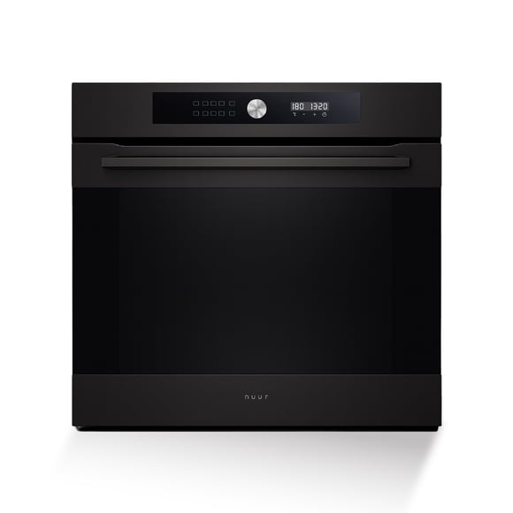Nuur - Horno Empotrable Electrico 220V 73 Litros con Ventilador de Conveccion, 10 Funciones de Coccion, Temperatura Ajustable, Puerta de Vidrio Templado de 2 Capas, Acero Inoxidable - HOELEC60EM10F