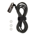thumbnail image 2 of Candado con cable para portátil, con contraseña de 4 dígitos, antirrobo, resistente a cortes, ajustable, para escritorio, proyector, tableta, 2 of 14
