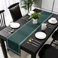 thumbnail image 3 of Pure Dark Green Table Runner 72 Inches Long, Simple Solid Color Kitchen Coffee Dining Table Decoration for Home Party Birthday Wedding Home Decor 14x72 Inches, 3 of 8