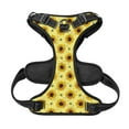 thumbnail image 2 of No Pull Dog Harness For Small Dogs Easy Walk Dog Vest Adjustable Collars Harnesses & Leashes Set Breathable Oxford Outdoor Walking Safety Reflective Strip Cute Bees Sunflowers, 2 of 9