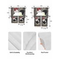 thumbnail image 5 of Black White Vintage Rooster Swag Kitchen Curtains Sets for Windows 24 Inch Length, Boho Pastoral Animals Short Window Curtain Panels Swags Valances and Tiers 3 Piece Set for Cafe/Dining Room, 5 of 5