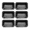 Black, variant on Bakdcore 6 pack Mini Loaf Pans, Non-Stick Baking Bread Mold, 6 x 3 Carbon Steel Small Bread Pan for Homemade Cakes,Black