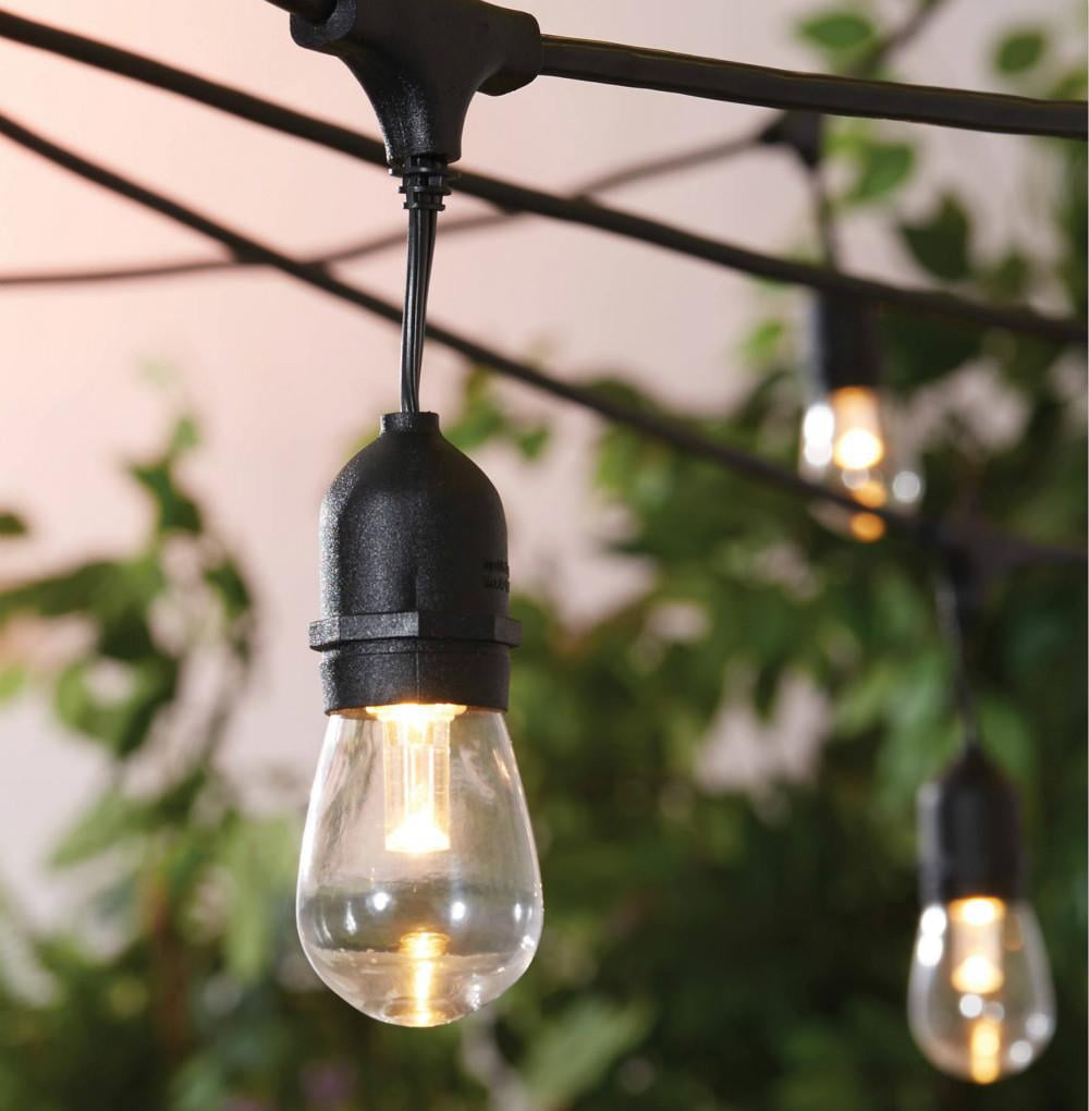 Ohah Outdoor LED String Lights Patio Lights 48 Ft UL Listed Heavy