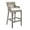 Gray, variant on Scranton & Co 30" Rattan Bar Stool with Gray Wood Frame Fully Assembled