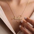 thumbnail image 4 of Customized Name Letter Necklace Personalized Stainless Steel Simple Pendant Clavicle Chain Women's Jewelry Valentine's Day Gift, 4 of 5