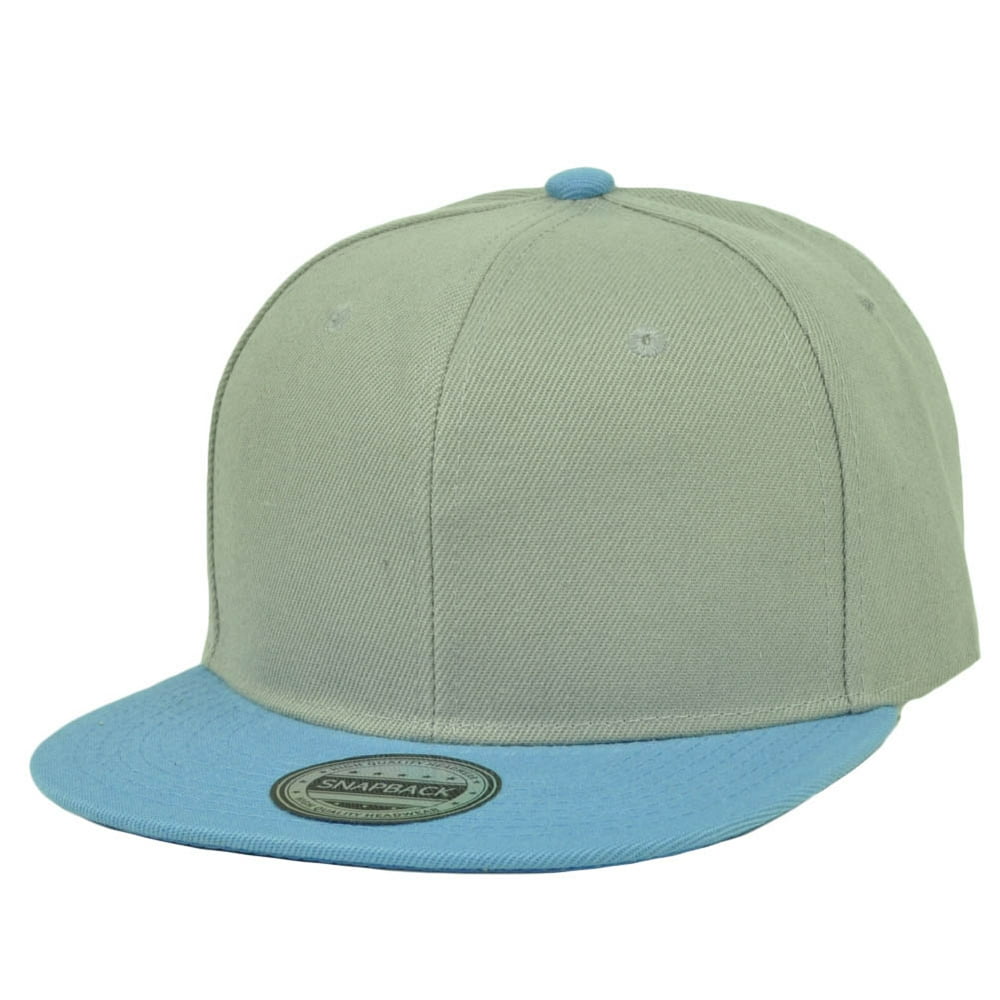 grey and blue snapback