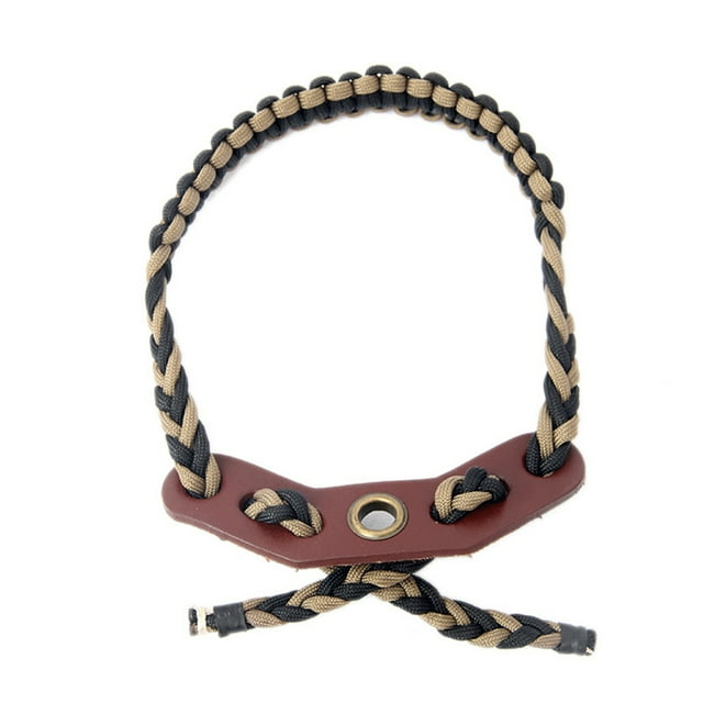 Archery Compound Bow Adjustable Braided Cord Bow Wrist Sling Strap for Hunting Target Practice Sports Accessories