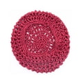thumbnail image 1 of ziyahi Women Mesh Crochet Hair Net Portable Breathable Replacement Elastic Solid Color Bedroom Sleeping Hairnet Hat Accessories Red, 1 of 7