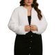 thumbnail image 1 of CURVY GLAM Abrigos de Piel Sintética para Mujeres Talla Grande Chaqueta Abierta de Manga Larga Invierno Cálido Abrigo Despeinado 2X Blanco, 1 of 6
