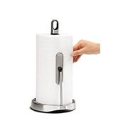 simplehuman Tension Arm Standing Paper Towel Holder, Brushed Stainless Steel