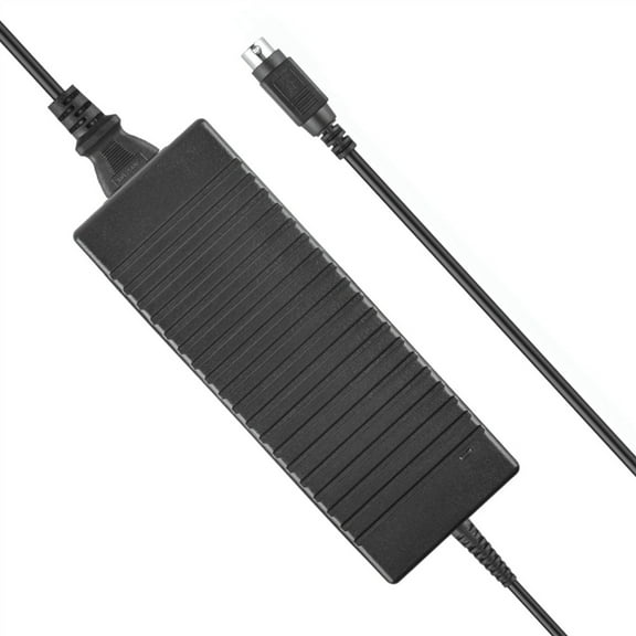 PKPOWER 4-Pin DIN 24V AC DC Adapter For CWT Model PAC120M 24VDC Power Supply Cord Cable PS Charger (with 4 Prong Connector)