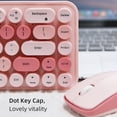 thumbnail image 2 of Mofii Mofii Wireless 2.4G Keyboard and Mouse Combo, Silent Click, 3-Level DPI Adjustable Mouse, Compact Design, Plug & Play, Cherry Blossom Pink (Batteries Not Included), 2 of 6