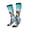 2 Black-1, variant on Women Crew Soft Moisture-wicking Socks Stylish Dog in Denim Outfit Pattern Design Cotton Socks, One Size fit All
