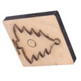 thumbnail image 4 of Troquel de corte de cuero con forma de árbol de Navidad, cortador de perforación, herramienta de molde artesanal, 13,5x13x2,3 cm para papel y goma, 4 of 5