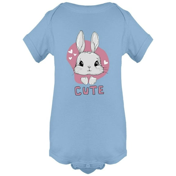 Cute Rabbit Slogan Bodysuit Infant -Image by Shutterstock,  24 Months