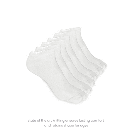 

Baysix White Ankle Socks Pack of 3 pairs for Loafers Sneakers & Sandals Large Size