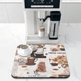 thumbnail image 3 of Coffee Bar Mat Accessories for Countertop Absorbent Hide Stain Rubber Backed Dish Drying Mats for Kitchen Counter Draining Pad Decor Gift(18x16in), 3 of 7
