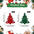 thumbnail image 5 of AYYUFE 60Pcs Christmas Tableware Holder Flatware Bag Xmas Tree Cutlery Pockets Dinner Knife Fork Covers for Holiday Home Party Decorations Red Green, 5 of 7
