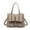 Taupe, variant on Like Dreams Women's Vegan Leather Adjsutable Detachable Strap Jenna Bow Satchel, Taupe