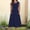 Navy, variant on Women's Summer Tank Midi Dress With Pockets Sleeveless A Line Dress Casual Floral T Shirt Dress Flowy Beach Swing Dress for Women Turtleneck Dress Womens Casual Long Dresses All Summer Dresses Casual