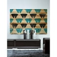 thumbnail image 4 of Marmont Hill - "Split Triangles" Painting Art Print On Natural Pine Wood, 36.0" x 1.5", 4 of 7
