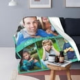 thumbnail image 4 of Personalised Blanket Custom Blanket with Collage Photos Text, Custom Soft Flannel Blanket for Family Friends Kids Couple, Personalized Gifts for Christmas Xmas New Year Birthday Wedding Anniversary, 4 of 6