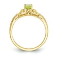 thumbnail image 2 of 10K Peridot Diamond Ring in 10k Yellow Gold - Size 7, 2 of 3