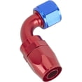 thumbnail image 2 of Full Flow Swivel Hose End Fitting, 90 Degree, Red/Blue -12 AN, 2 of 6