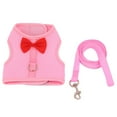 thumbnail image 2 of Rabbit Harness and Leash for Walking Escape Proof - Cute Bow & Mesh Breathable Bunny Vest Harness Outdoor for Camping, Hiking, Training - Also Suit for Kitten Puppy Small Animals, 2 of 7