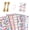 A, variant on Tuscom 6 Sheets Gift Wrapping Paper Set 19.68x27.55IN Thick 80gsm Double Sided Watercolor Party Wrap Bulk Pack for Birthday Holiday